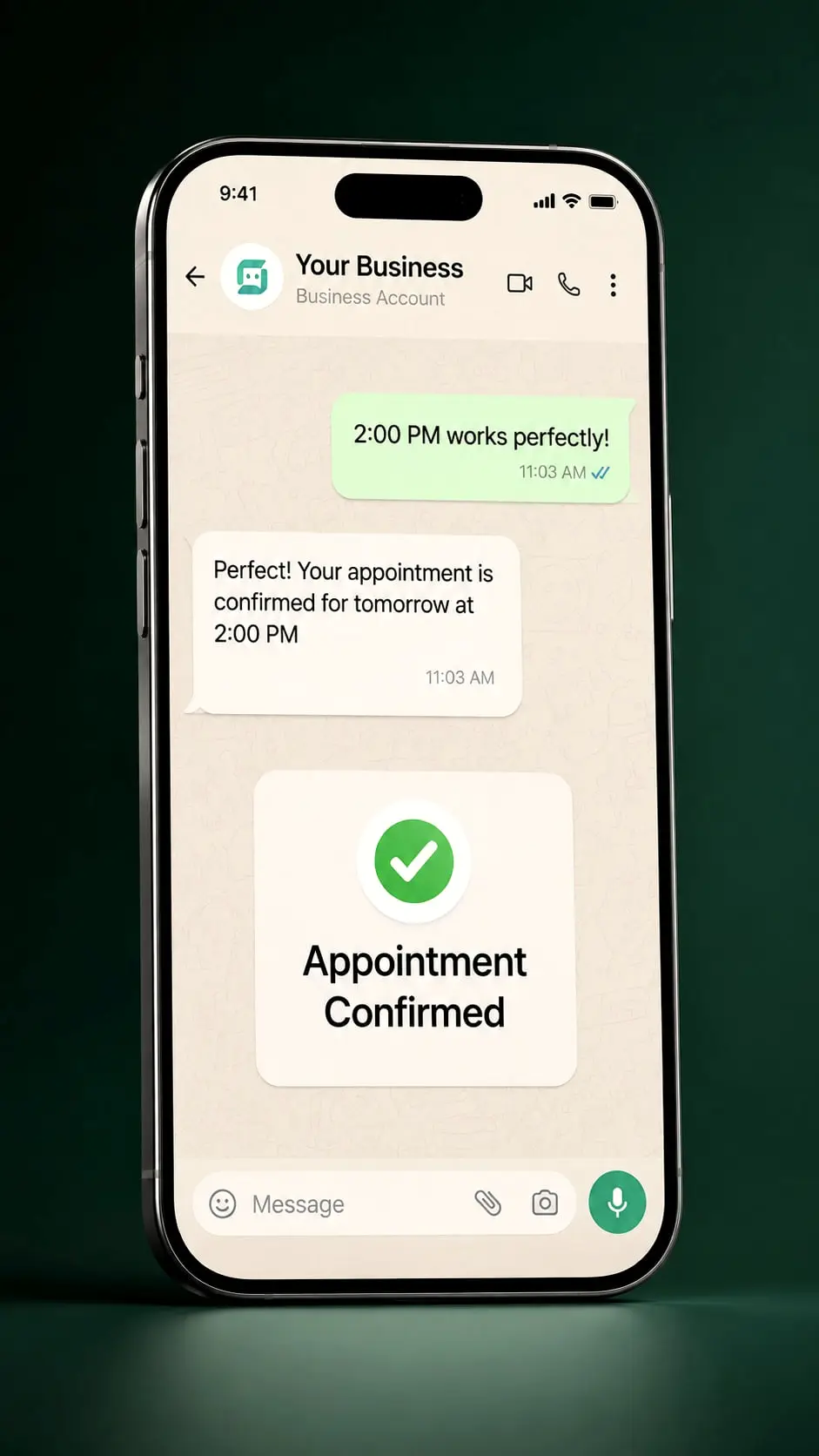 An AI that answers customers on WhatsApp